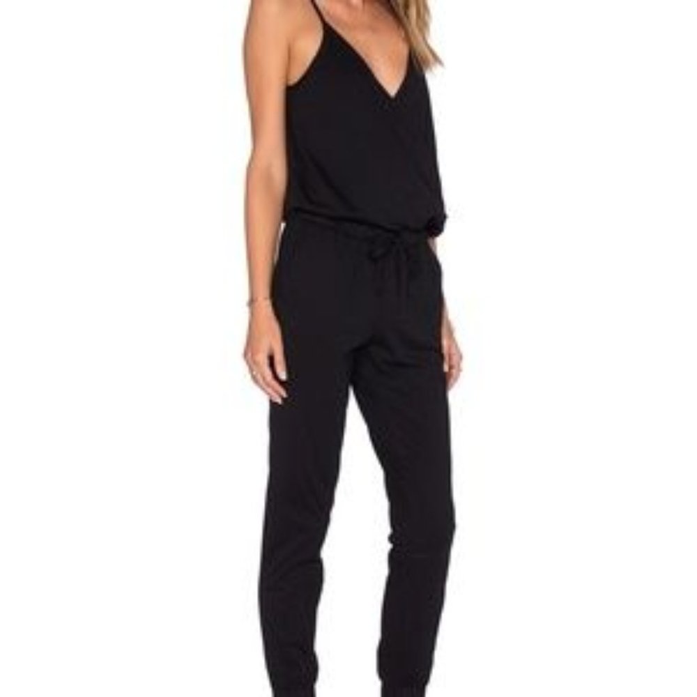 REVOLVE Bobi Supreme Jersey Surplice Jumpsuit SZ S